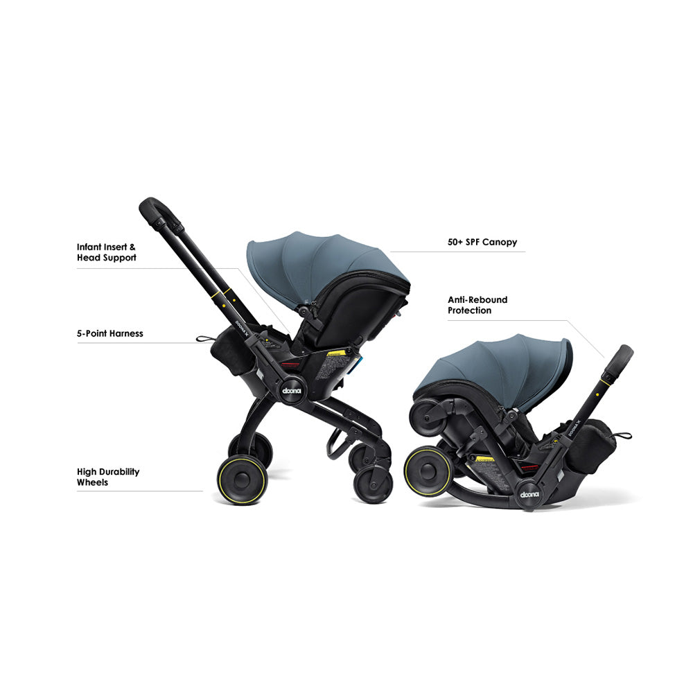 Doona X Infant Car Seat Stroller & Latch Base – Swaddles Baby