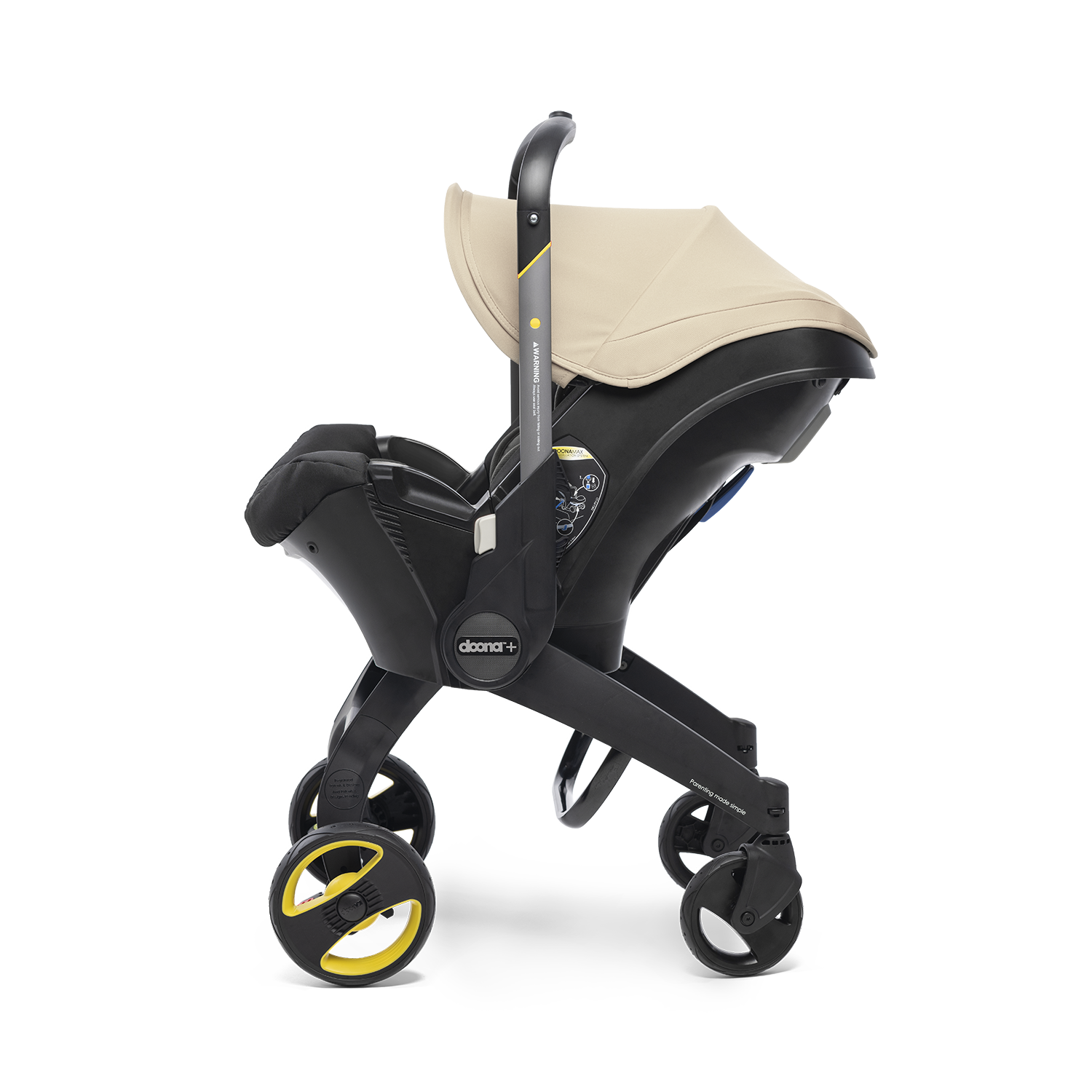 Doona Infant Car Seat Stroller with Base Swaddles Baby