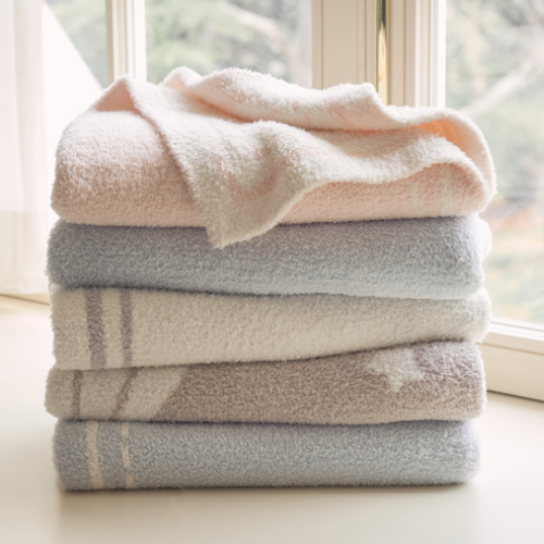 Elegant Baby Chenille Knit Baby Blanket