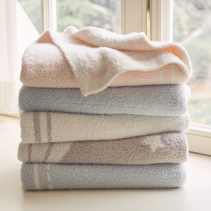 Elegant Baby Chenille Knit Baby Blanket