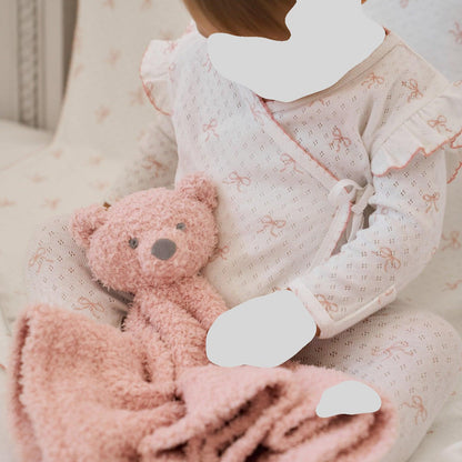 Elegant Baby Chenille Bear Security Blankie