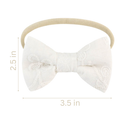 Ali+Oli Cotton Double Sided Baby Bib With Bow