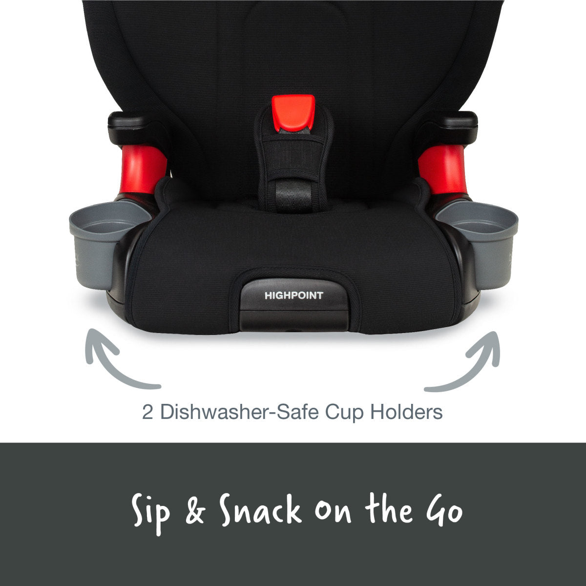 Britax Highpoint Backless Belt Positioning Booster Seat with Safewash Swaddles Baby