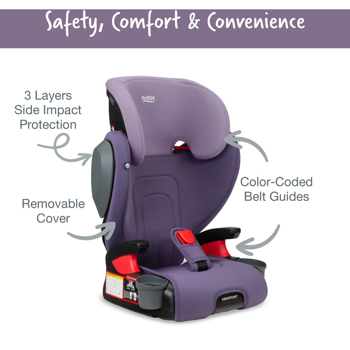 britax highpoint asher Britax Highpoint Backless Belt-Positioning Booster Seat with Safewash – Swaddles Baby