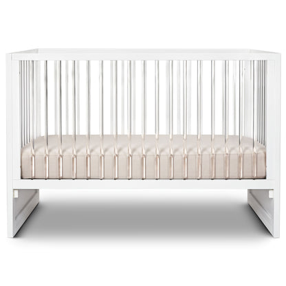 HushCrib 3-in-1 Convertible Crib With Trundle and Mattress Bundle