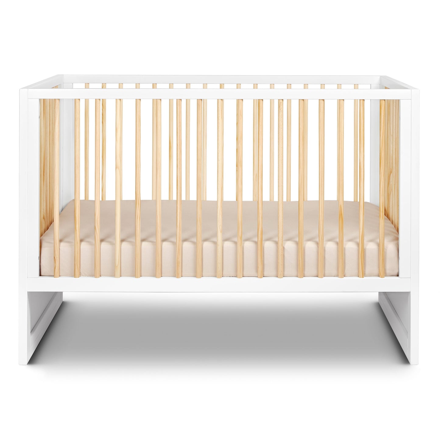 HushCrib 3-in-1 Convertible Crib With Trundle and Mattress Bundle