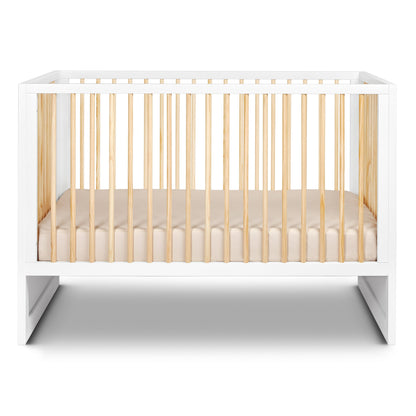 HushCrib 3-in-1 Convertible Crib With Trundle and Mattress Bundle