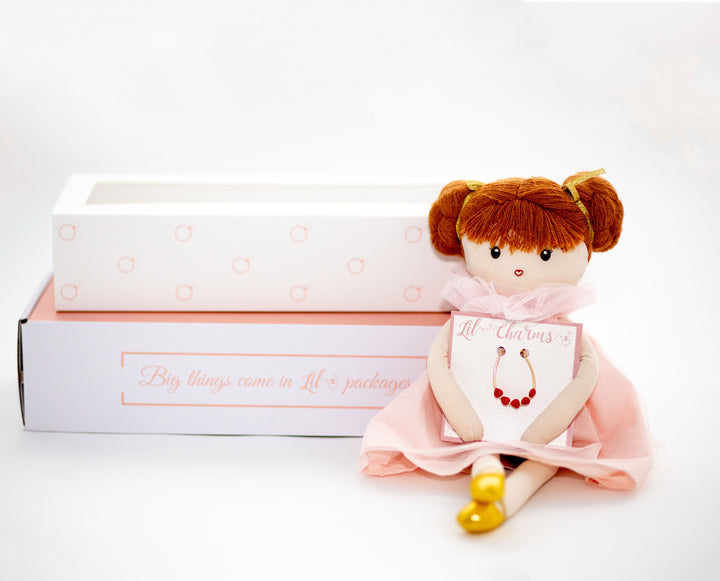 Lil Charms Doll + Bracelet Baby Gift Combo