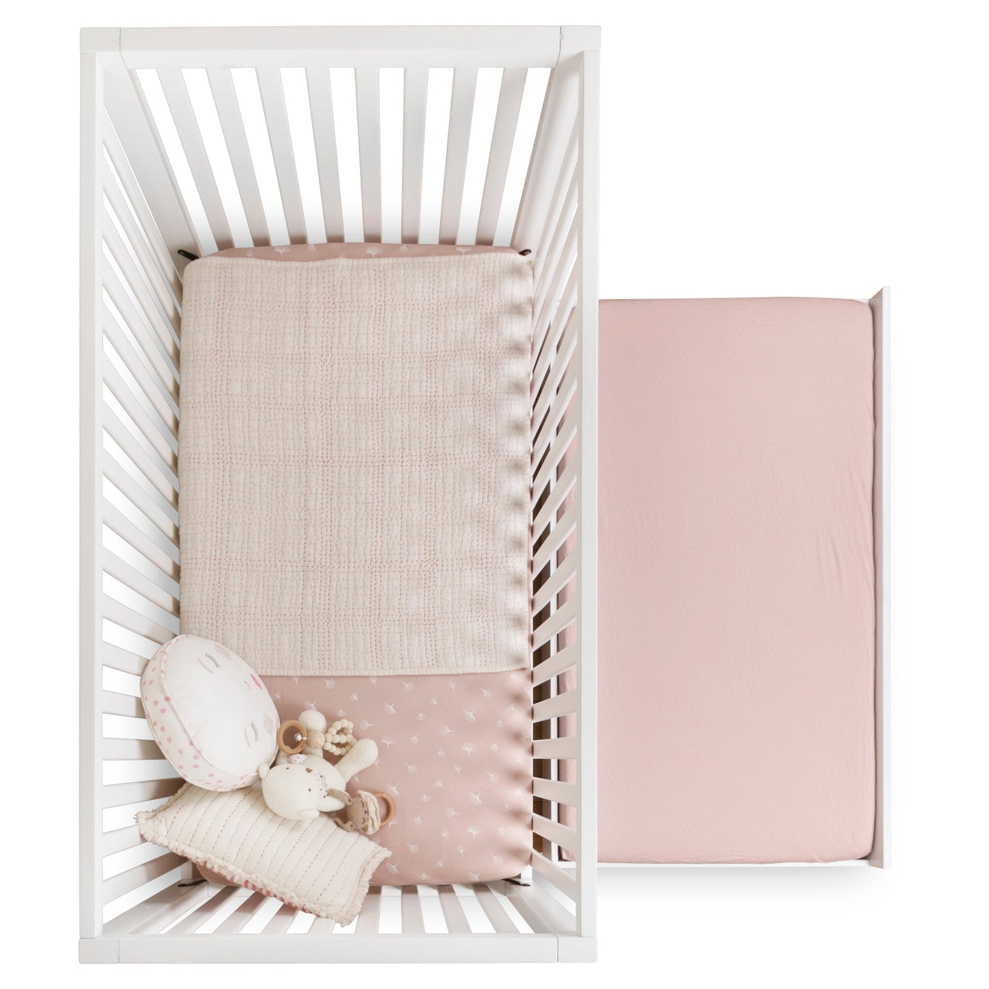 HushCrib Classic 4-in1 Convertible Crib With Trundle