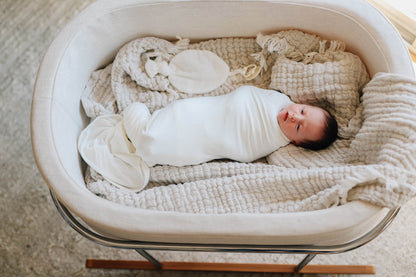 Ely's & Co. Modal Swaddle Blanket and Beanie Hat Gift Set