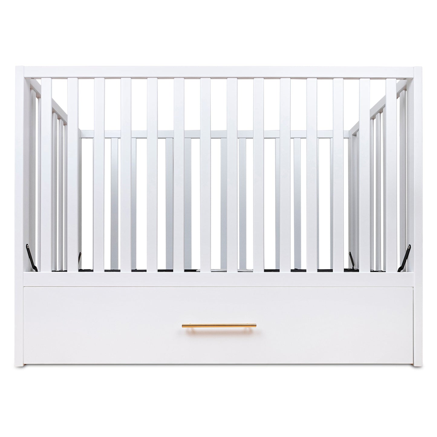 HushCrib Classic 4-in1 Convertible Crib With Trundle