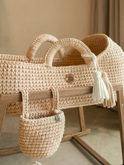 Anzy Home Hanging Basket Crib Pocket Organizer