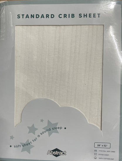Abstract Fitted Cotton Standard Crib Sheet