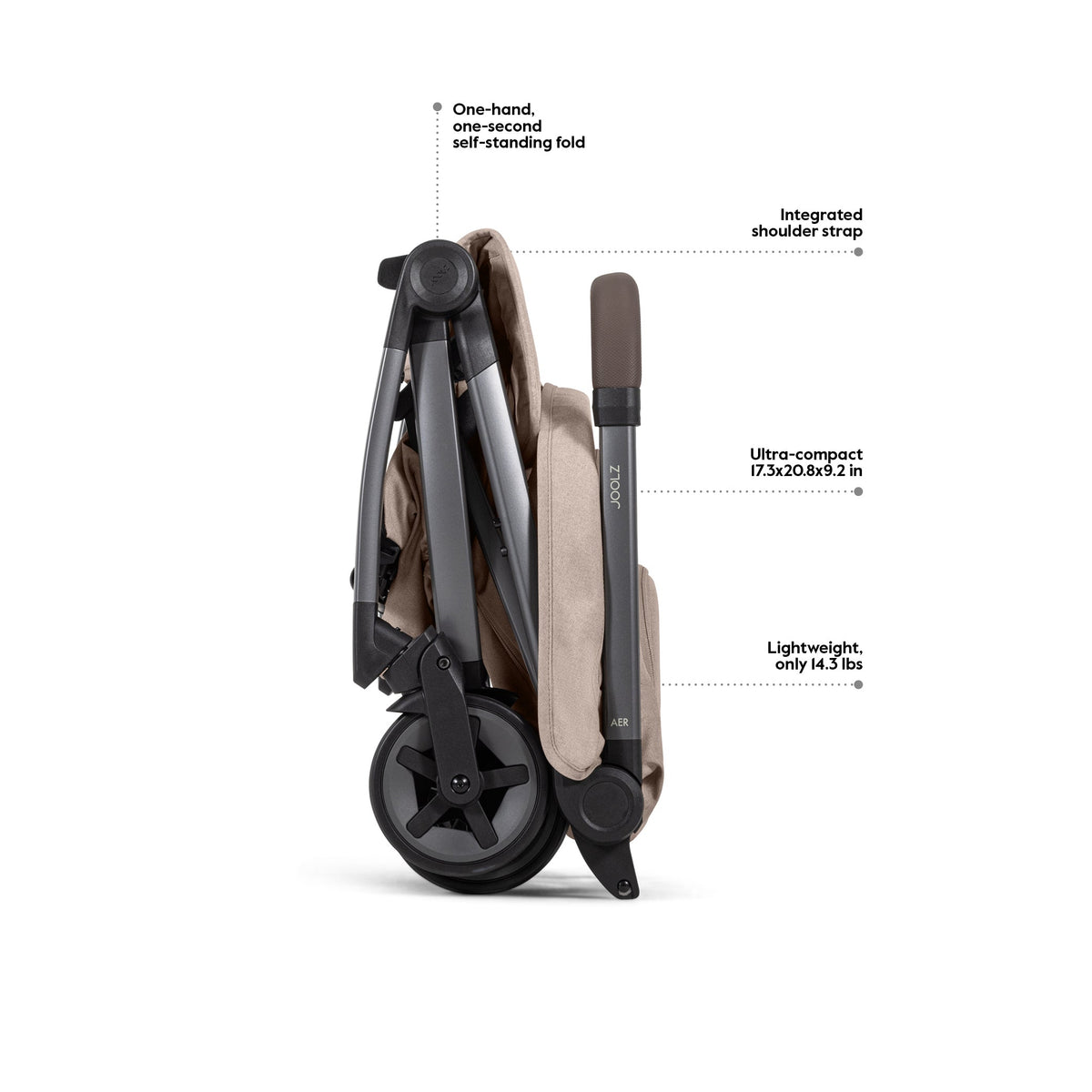 Joolz Aer2 Lightweight Compact Travel Stroller