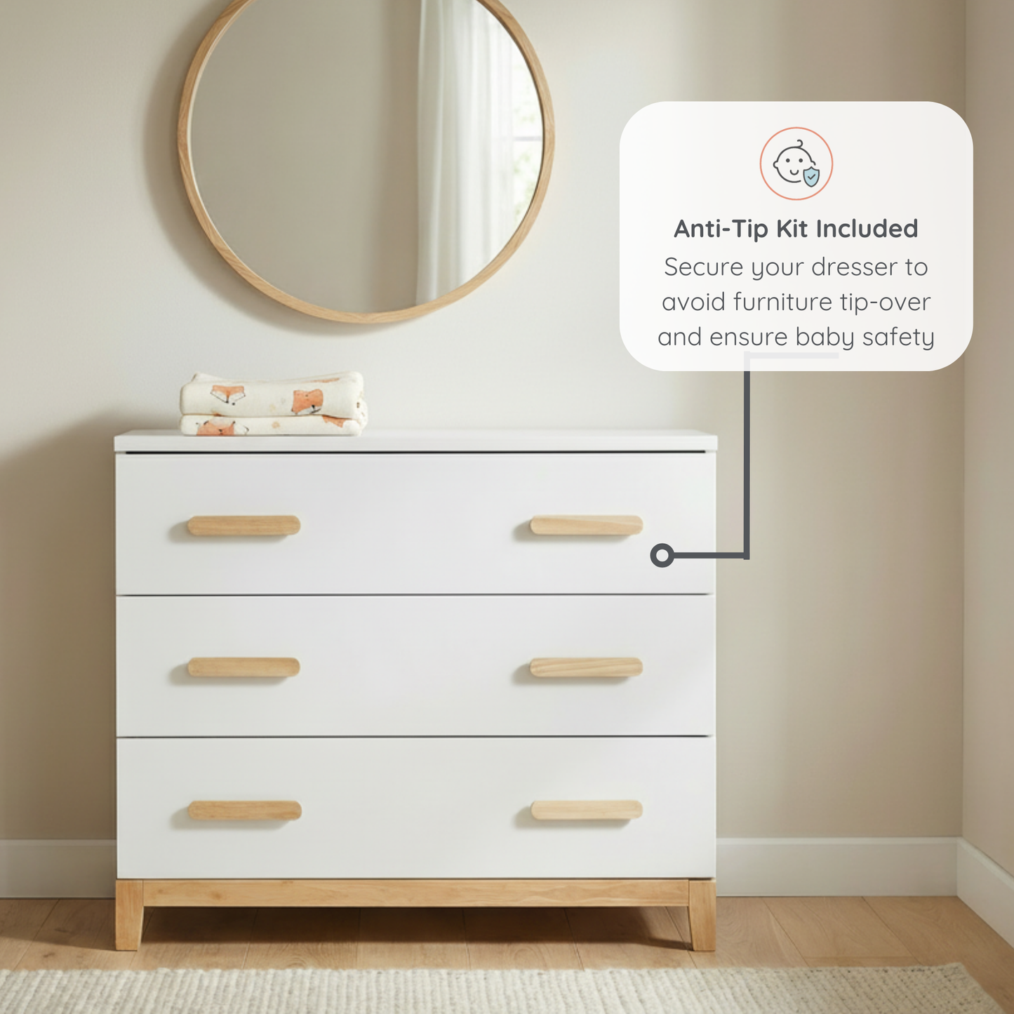 dadada LaLa Little 3-Drawer Dresser