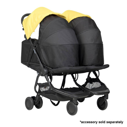 Mountain Buggy Nano Duo Compact Double Stroller – Swaddles Baby