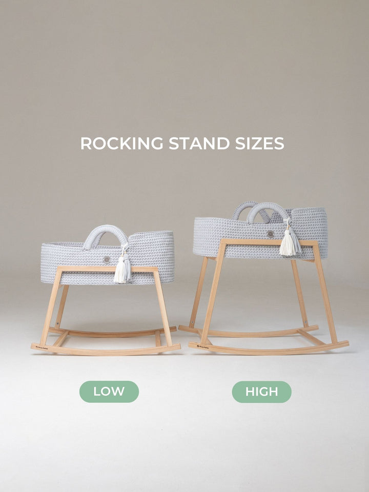 Anzy Home Rocking Stand for Baby Moses Basket