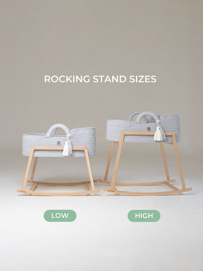 Anzy Home Rocking Stand for Baby Moses Basket