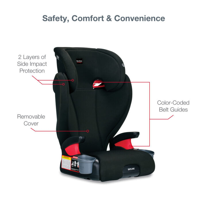 Britax Skyline 2-Stage Belt-Positioning Booster with Quick-Push Connectors