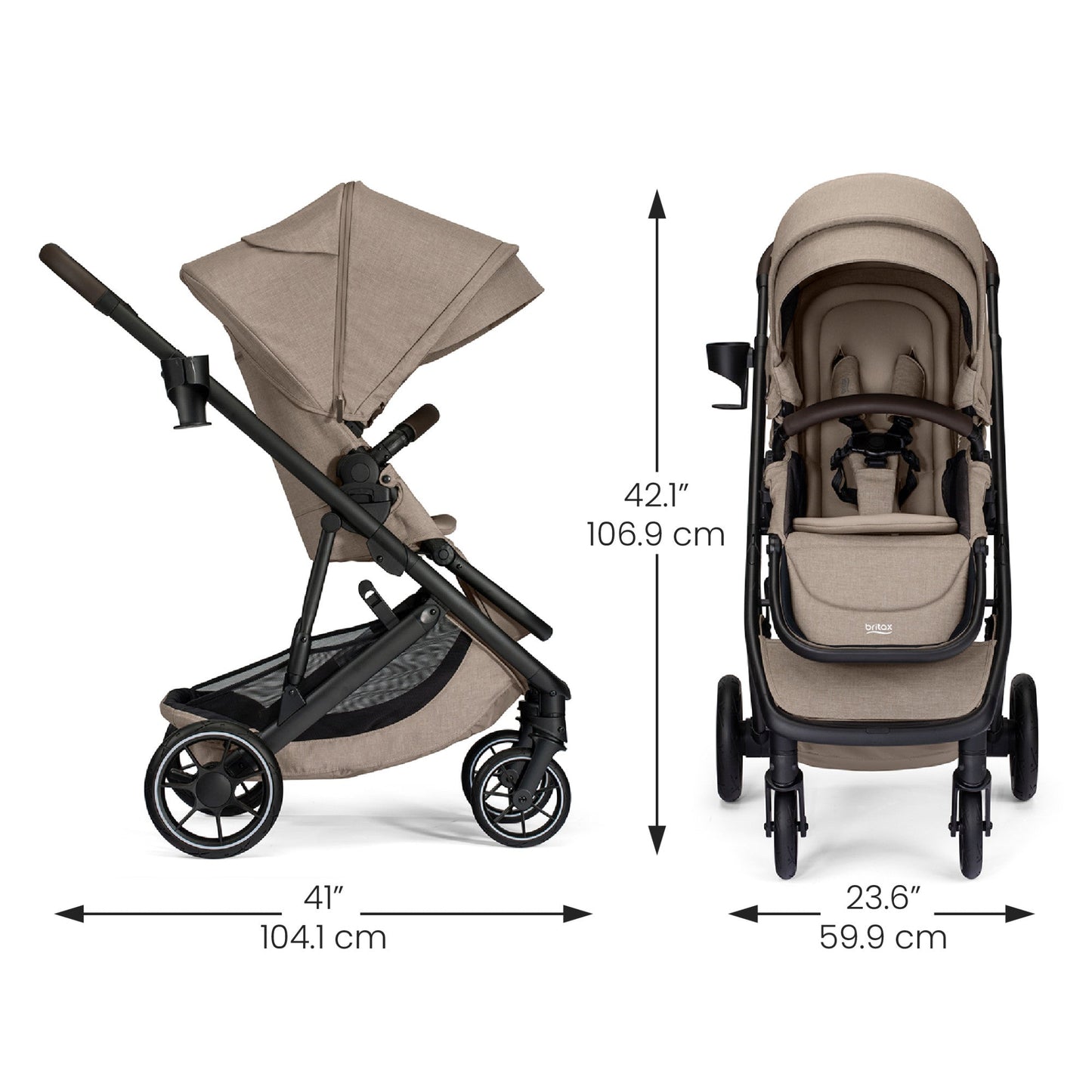 Britax Prism Full-Size Travel System with Willow S Infant Car Seat + Alpine Base