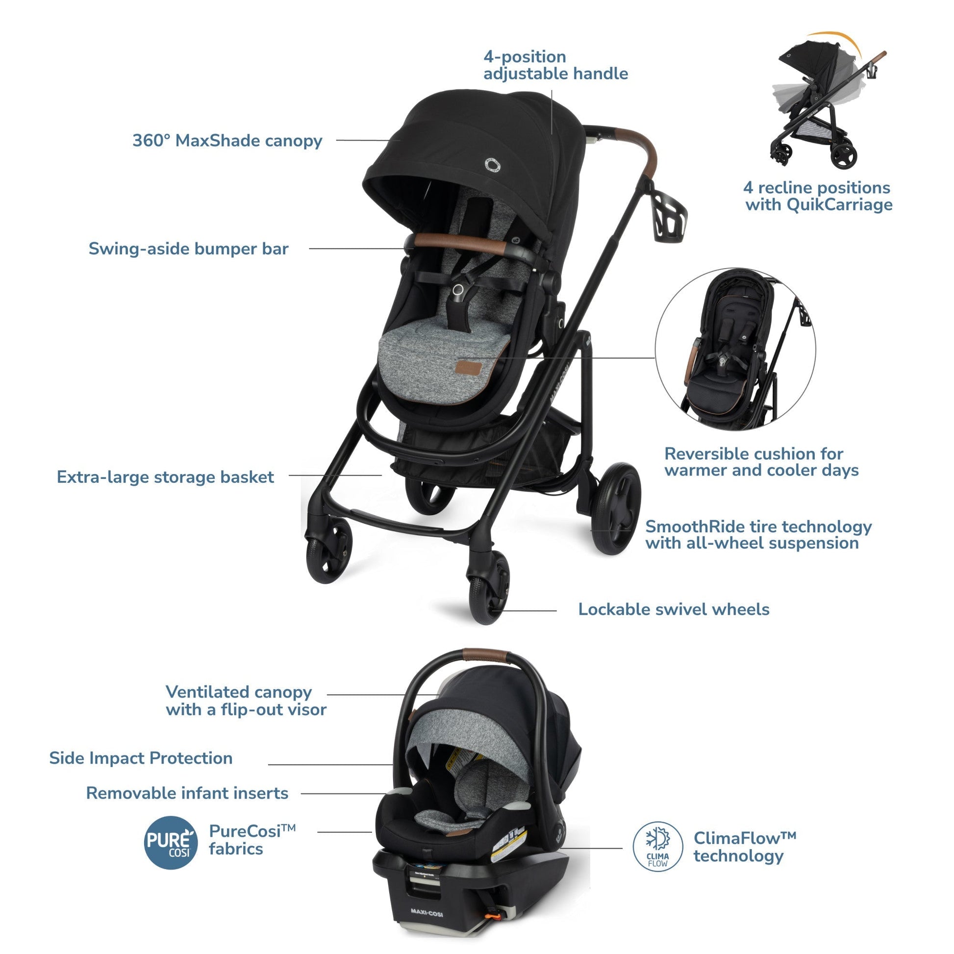 maxi-cosi tayla max 5-in-1 travel system - desert wonder Maxi Cosi Tayla Max 5 in 1 Travel System
