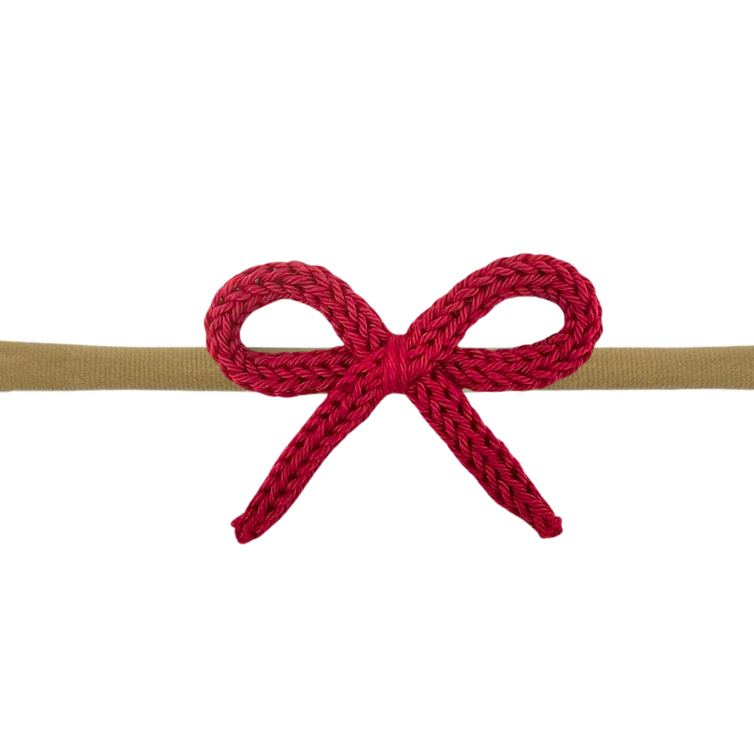 Lil Charms Crochet Bow Headband