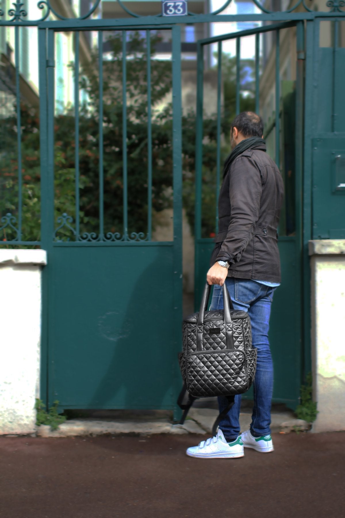 7 AM Quilted London Diaper Backpack