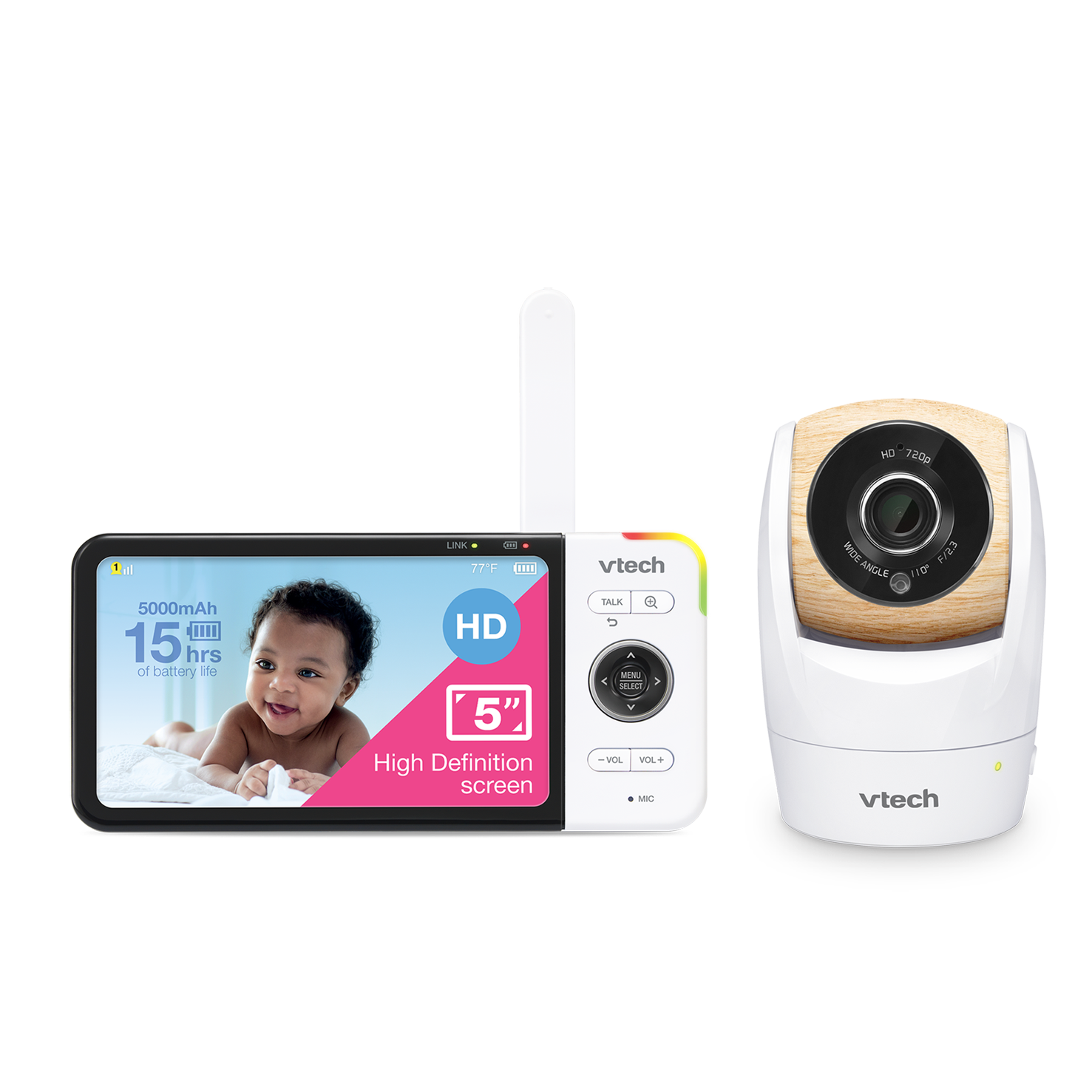 Vtech Digital Video Baby Monitor with Pan, Tilt and Zoom Camera ...