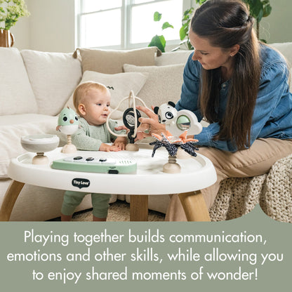 Tiny Love 5-in-1 Stationary Activity Center | Black & White Décor Collection