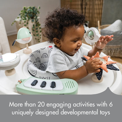 Tiny Love 5-in-1 Stationary Activity Center | Black & White Décor Collection