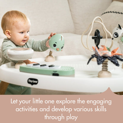 Tiny Love 5-in-1 Stationary Activity Center | Black & White Décor Collection