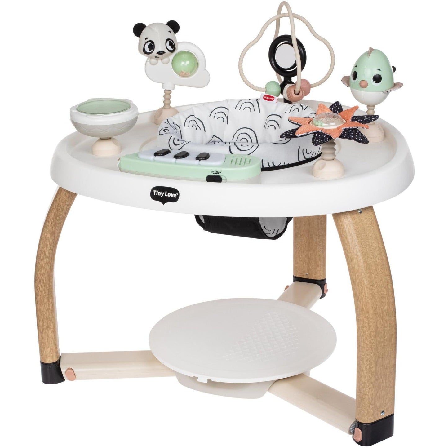 Tiny Love 5-in-1 Stationary Activity Center | Black & White Décor Collection