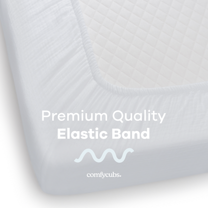 Comfy Cubs Muslin Fitted Crib Sheet