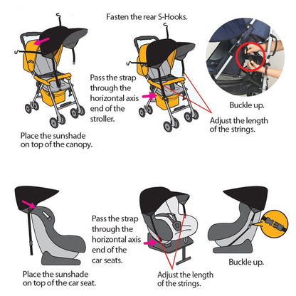 Manito Stroller and Car Seat Sunshade