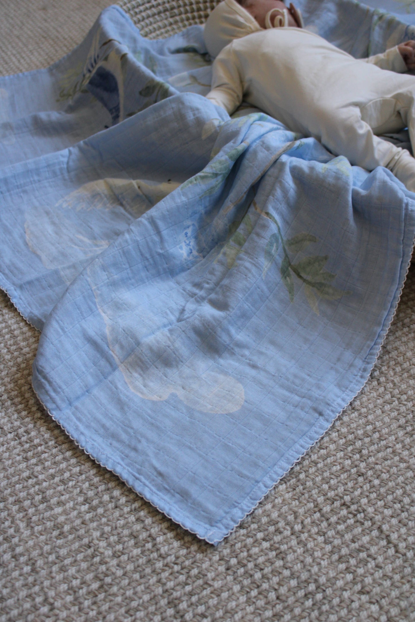Little Threads The Dove Muslin Blanket