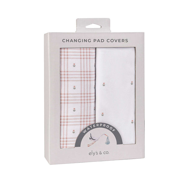 Ely's & Co. Waterproof Cradle Sheet/ Changing Pad Cover - 2 Pack