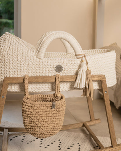Anzy Home Hanging Basket Crib Pocket Organizer