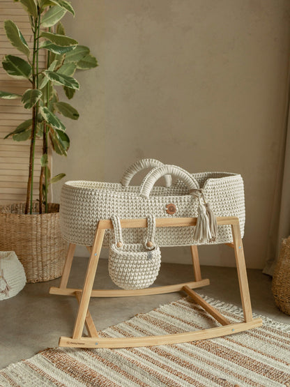 Anzy Home Hanging Basket Crib Pocket Organizer