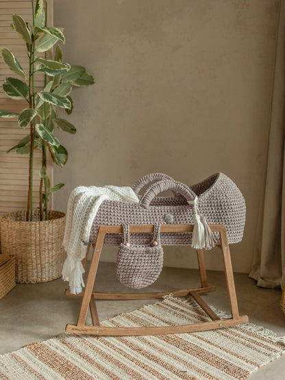 Anzy Home Hanging Basket Crib Pocket Organizer