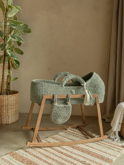Anzy Home Hanging Basket Crib Pocket Organizer