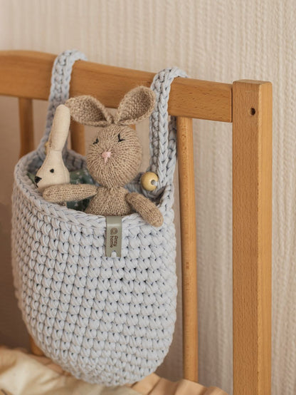 Anzy Home Hanging Basket Crib Pocket Organizer