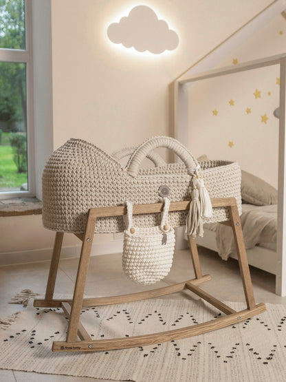 Anzy Home Hanging Basket Crib Pocket Organizer