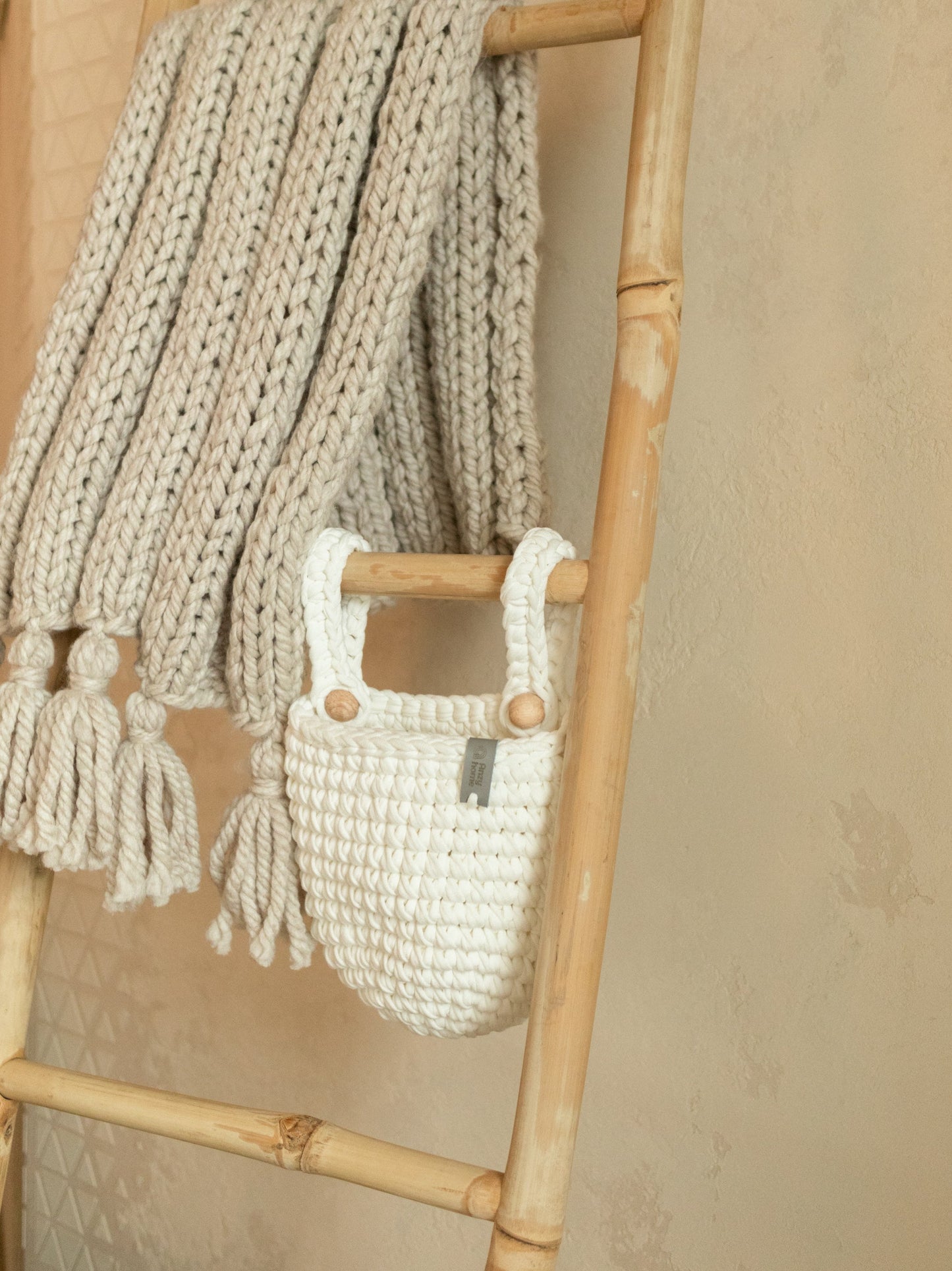 Anzy Home Hanging Basket Crib Pocket Organizer