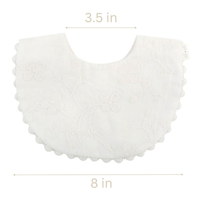 Ali+Oli Cotton Double Sided Baby Bib With Bow