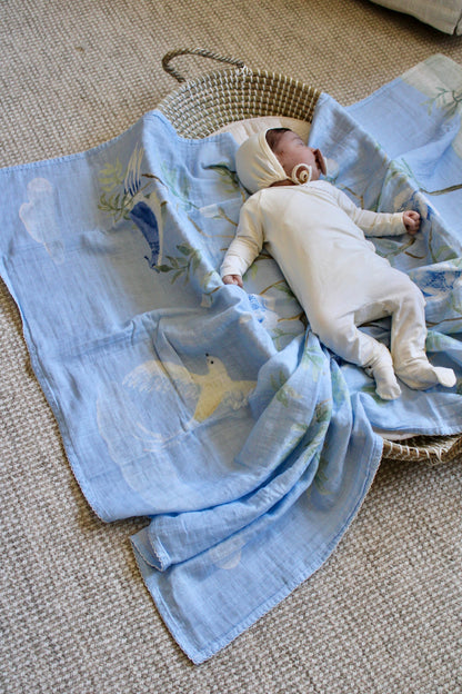 Little Threads The Dove Muslin Blanket