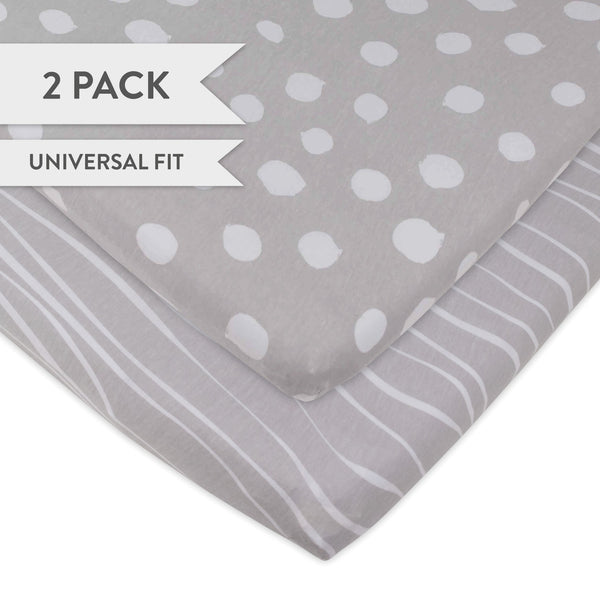 Ely's & Co. Cotton Cradle Sheet/ Changing Pad Cover - 2 Pack
