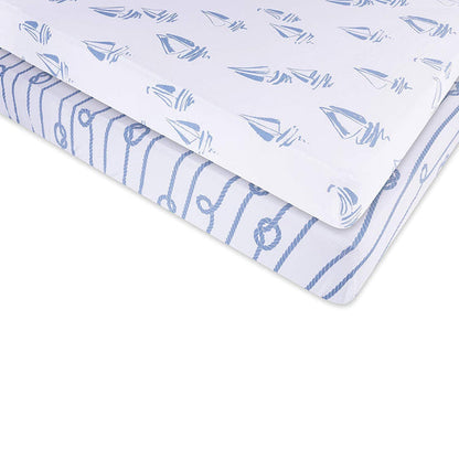 Ely's & Co. Cotton Crib Sheet - 2 Pack