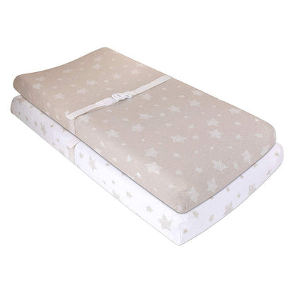Ely's & Co. Cotton Cradle Sheet/ Changing Pad Cover - 2 Pack