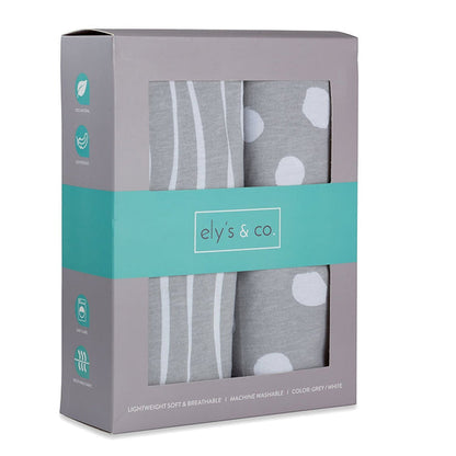 Ely's & Co. Cotton Crib Sheet - 2 Pack