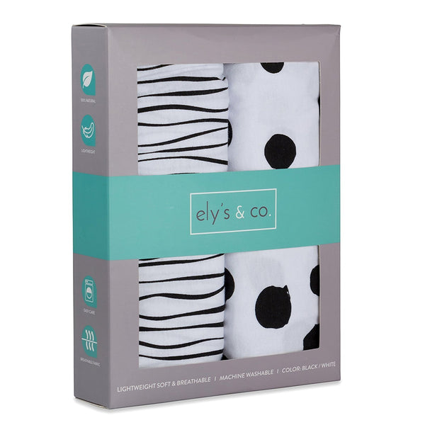Ely's & Co. Cotton Cradle Sheet/ Changing Pad Cover - 2 Pack